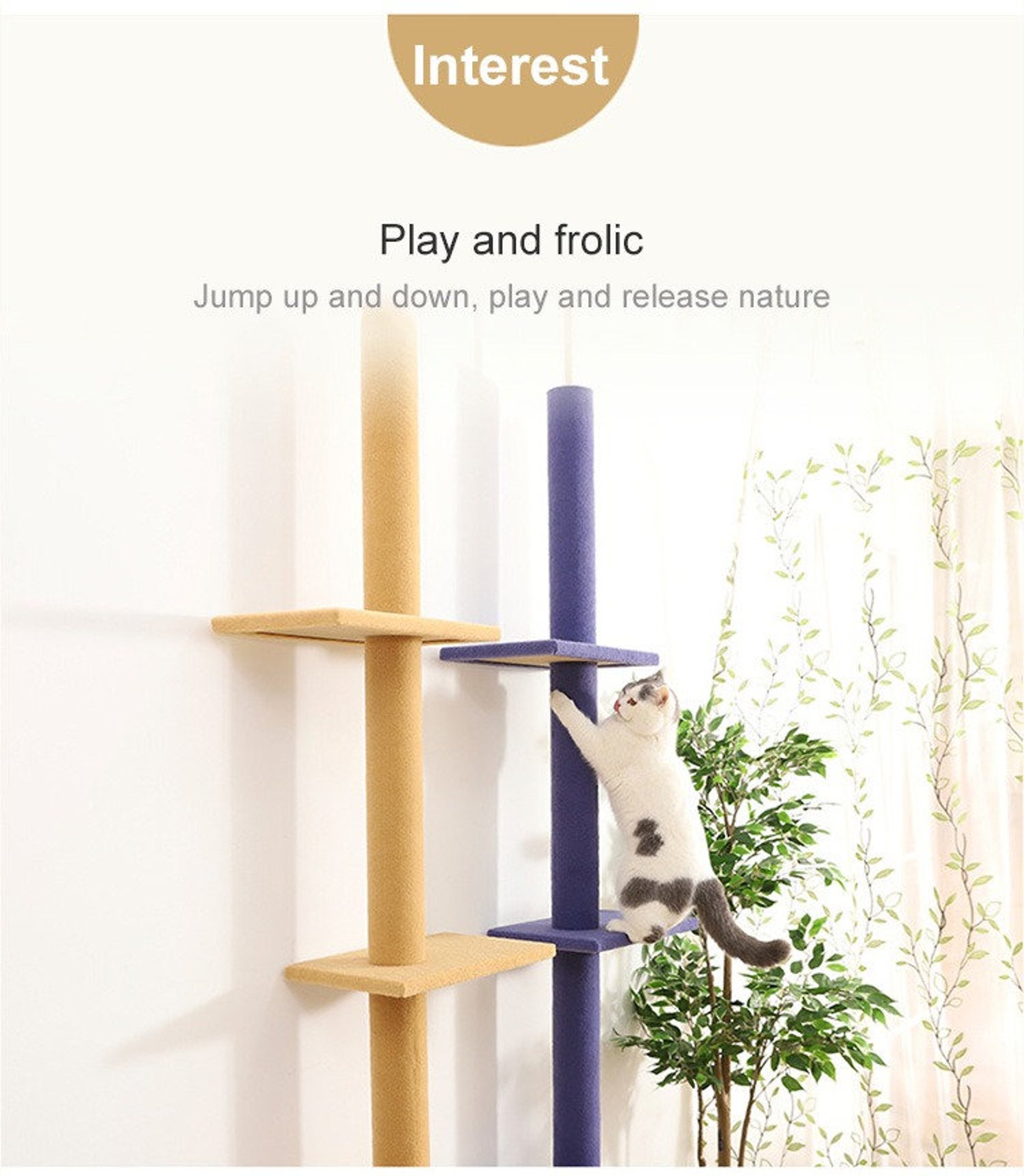 Adjustable Cat Climbing Toys Tower Structures Cat Climber Etsy