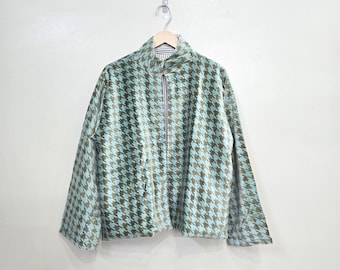 Handmade Velvet Printed Jacket: Festive Winter Glam Coat