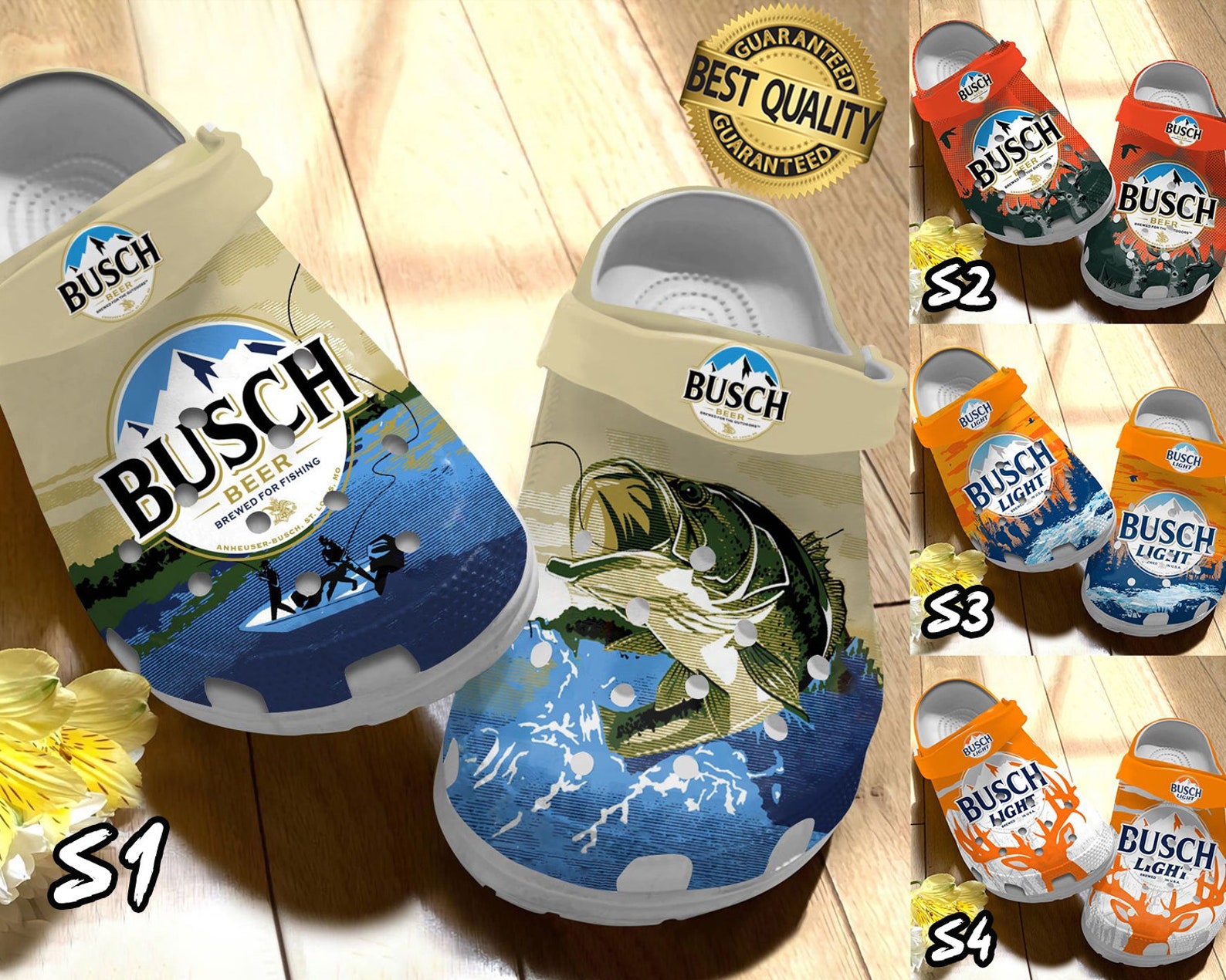 busch beer cowboy boot crocs