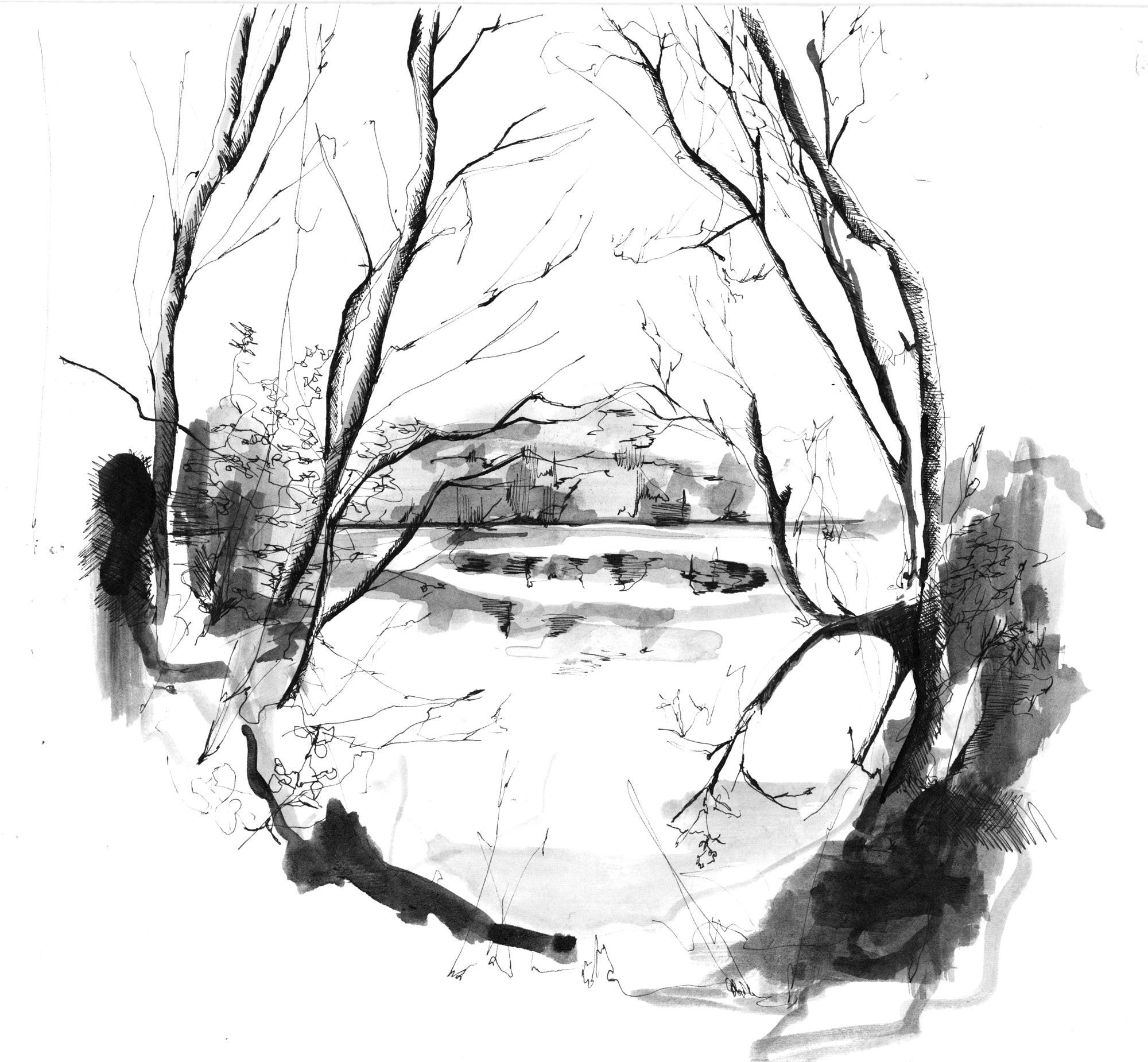Woodland Scene | Hand-drawn Illustration | Floral Gift Idea | Home ...