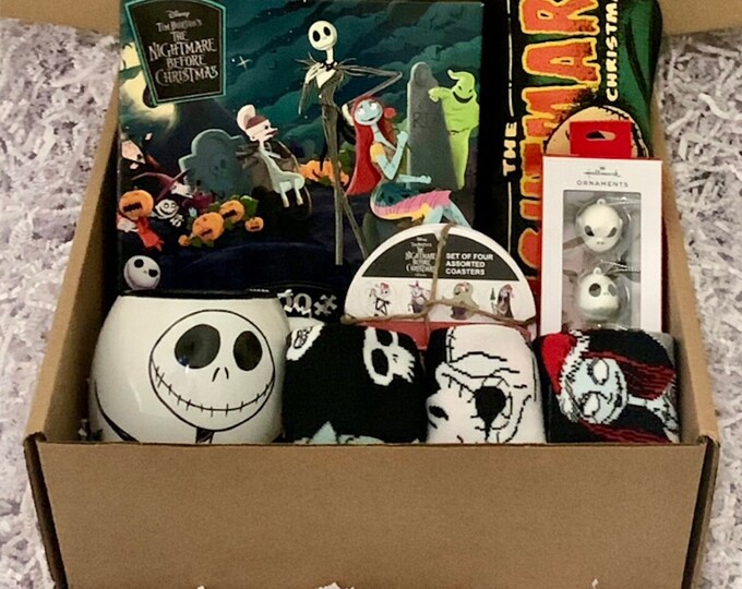 The Nightmare Before Christmas Themed Gift Box, Nightmare Before Christmas Gift, Birthday Gift