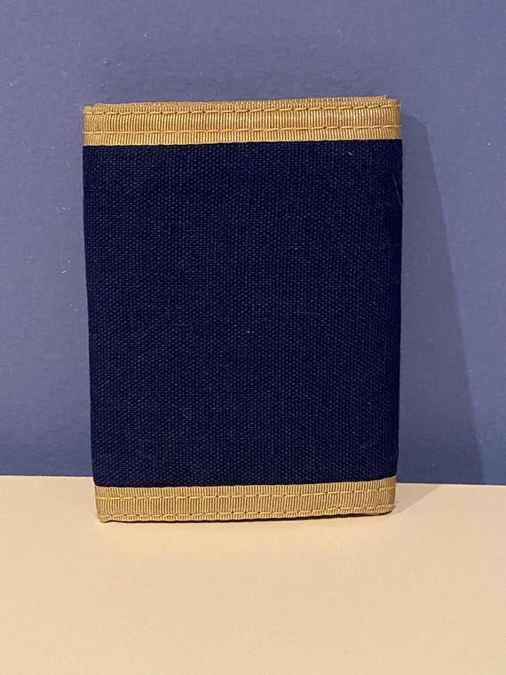 Vintage Levi's Canvas Tri-fold Wallet Velcro 1980… - image 2