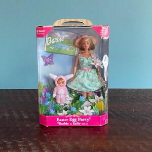 Vintage Ostereierparty Barbie und Kelly Doll Geschenkset 1999 Mattel NRFB