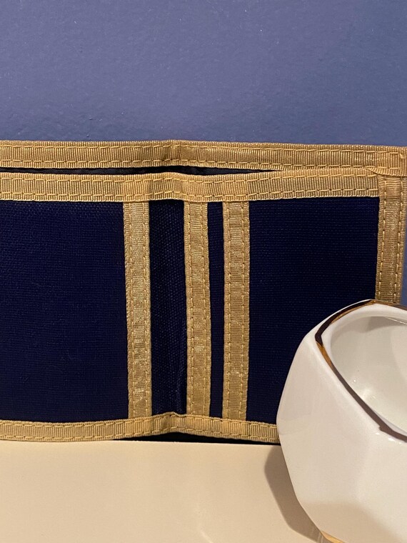 Vintage Levi's Canvas Tri-fold Wallet Velcro 1980… - image 4