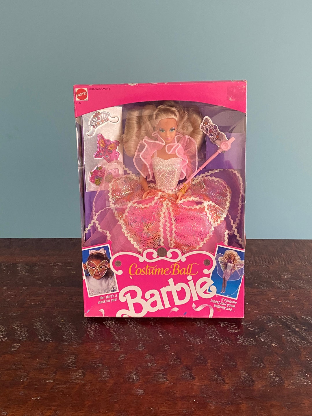 Vintage Costume Ball Barbie 1990 Mattel 7123 NRFB Etsy