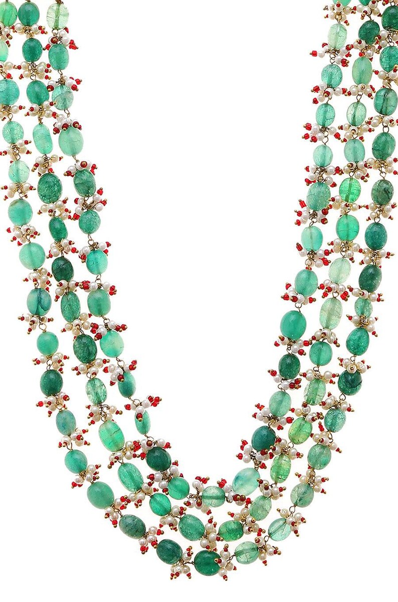 Indian Green Stone Necklace Set Light Green Necklace/mint and Etsy