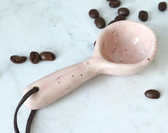 Ceramic spoon, handmade | Serving spoon | Coffee spoon | Refill spoon | Coffee measure | UNIQUE
