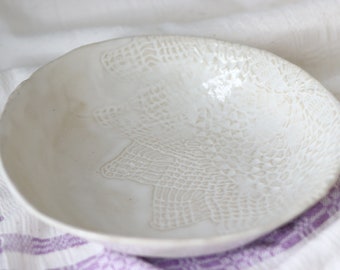 deep ceramic plate, ø 21 cm | Bowl | Bowl | Bowl | Fruit plate | Unique piece