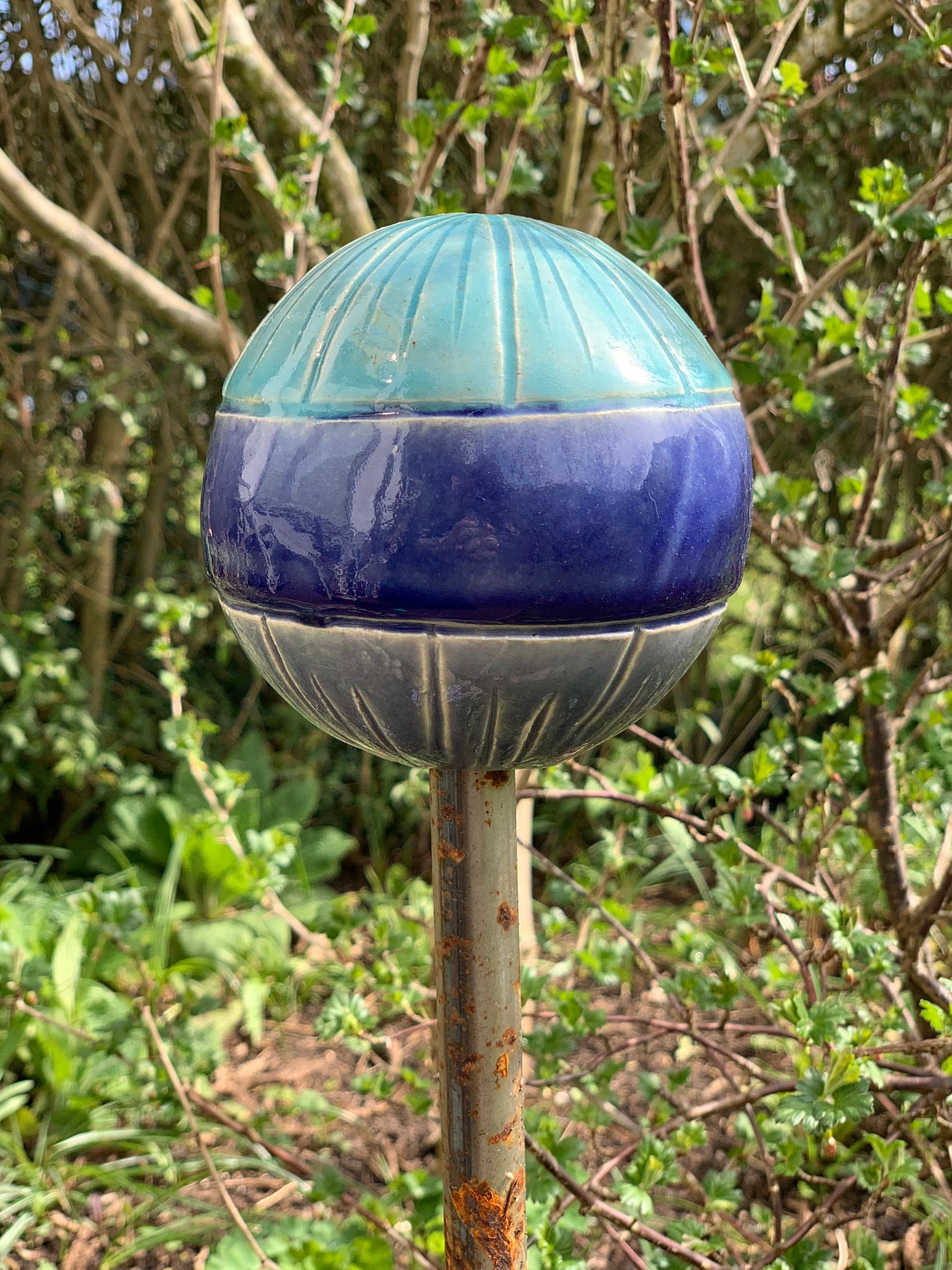 KeramikKugel Beetstecker Steele Gartenstecker Etsy