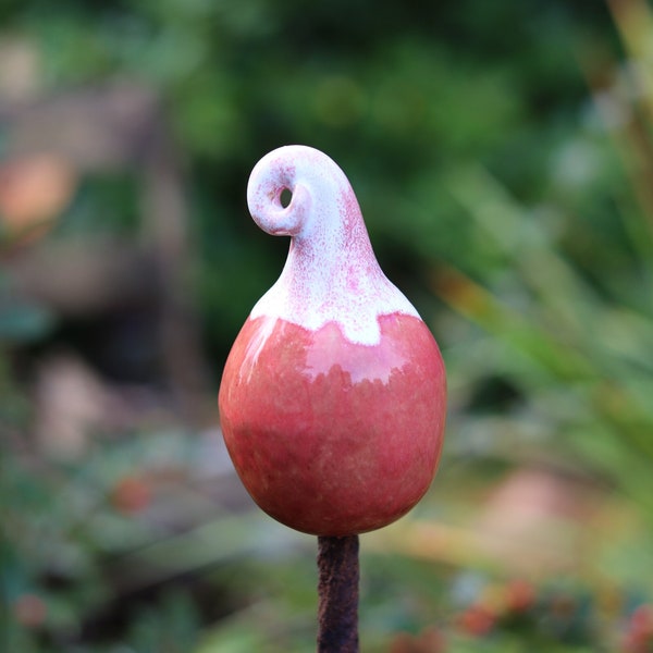 Ceramic flower bud, size M | Beetstecker Knospe | Stele | Garden Plug | Flower Studs | UNIQUE