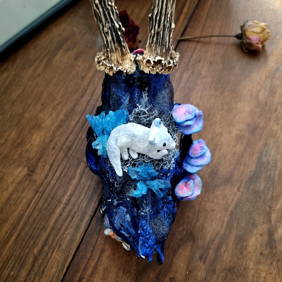 Moon Landing - Handmade Clay Miniature Wolf Pup Sculpture on the Real ...