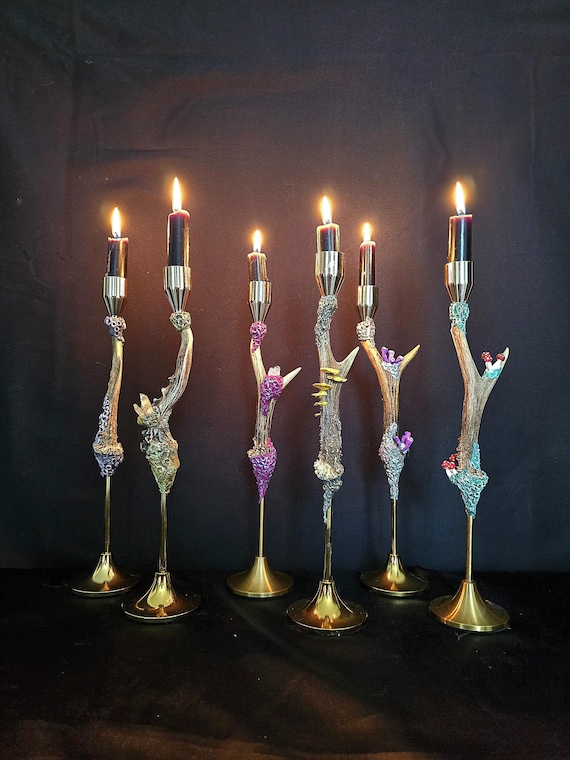 ヤナカーン yarnnakarn 鹿の角キャンドルホルダー 鹿の角の