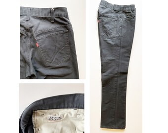 60〜70's Levi's STA-PREST bigE スラックス RARE 60S LEVIS BIG E STA-PREST JEANS BEIGE TAN TEXTURED