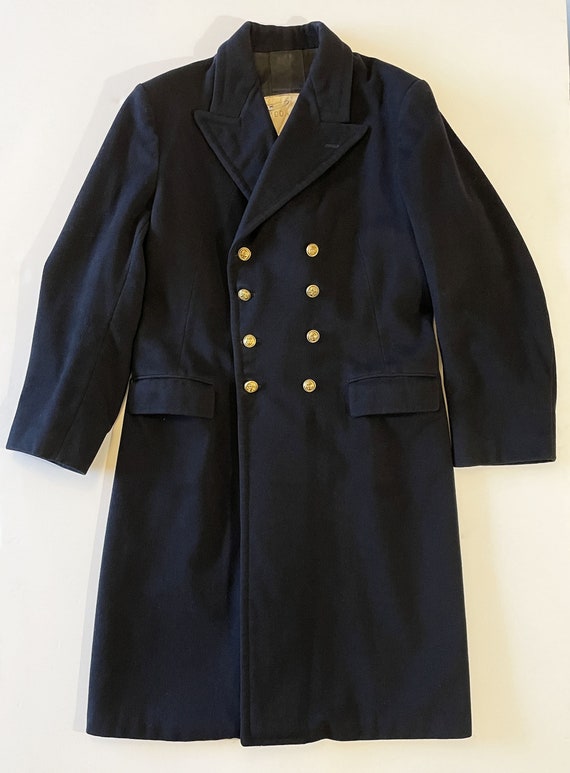 Sailor coat in 100% wool, navy blue color, vintag… - image 3