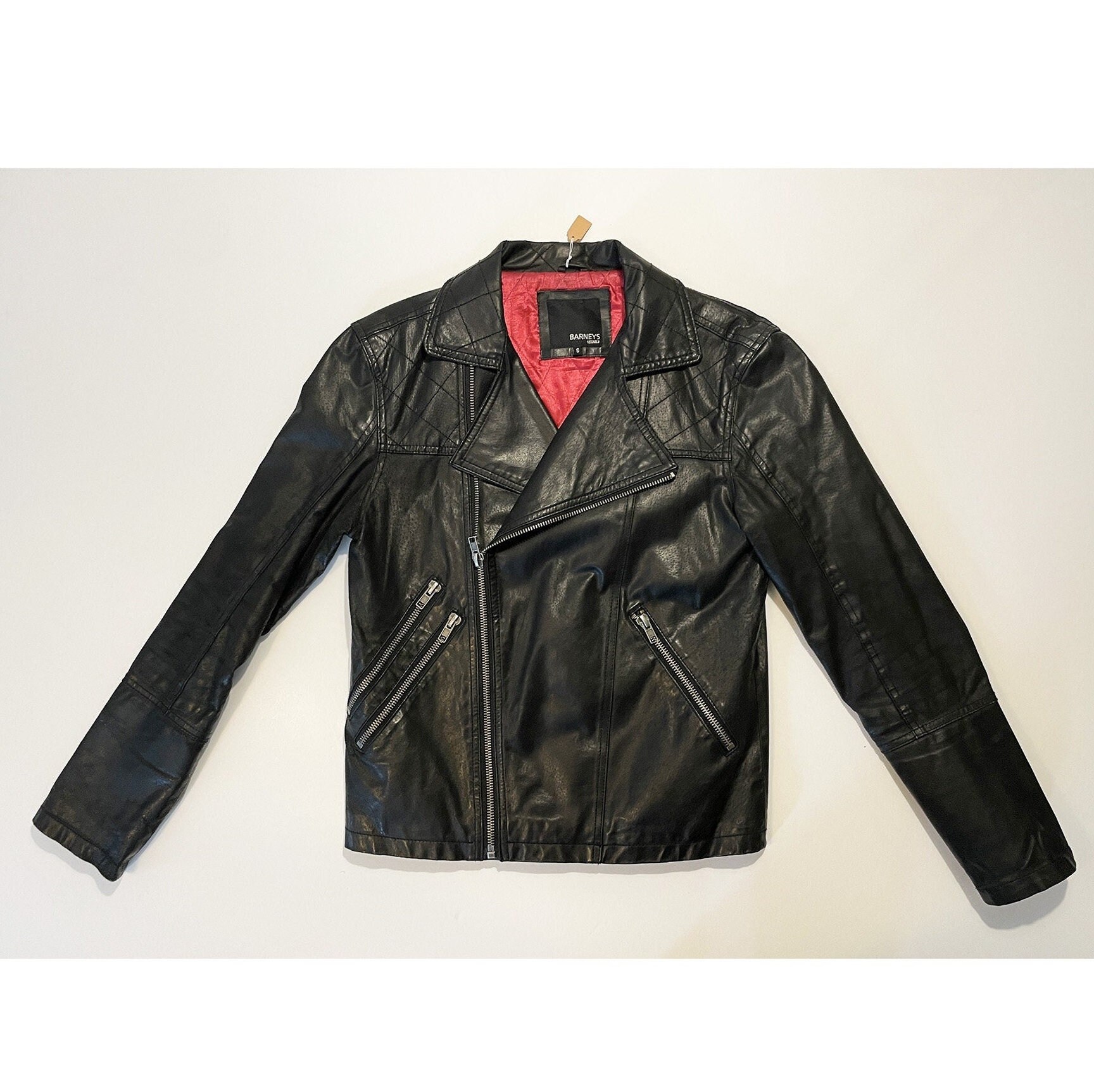 Barneys red leather jacket sale