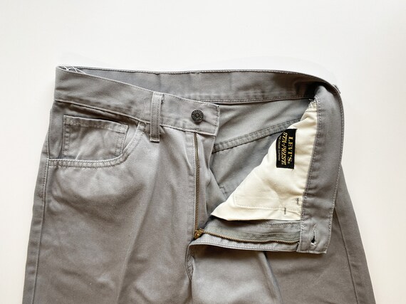 Vintage Levi's Sta-prest, Gray Cotton Pants With Permanent Pleats