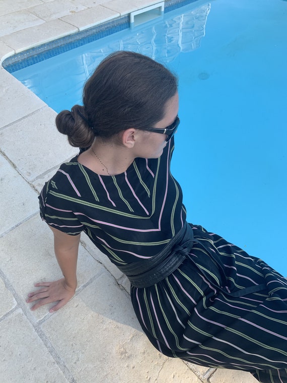 80s silk dress