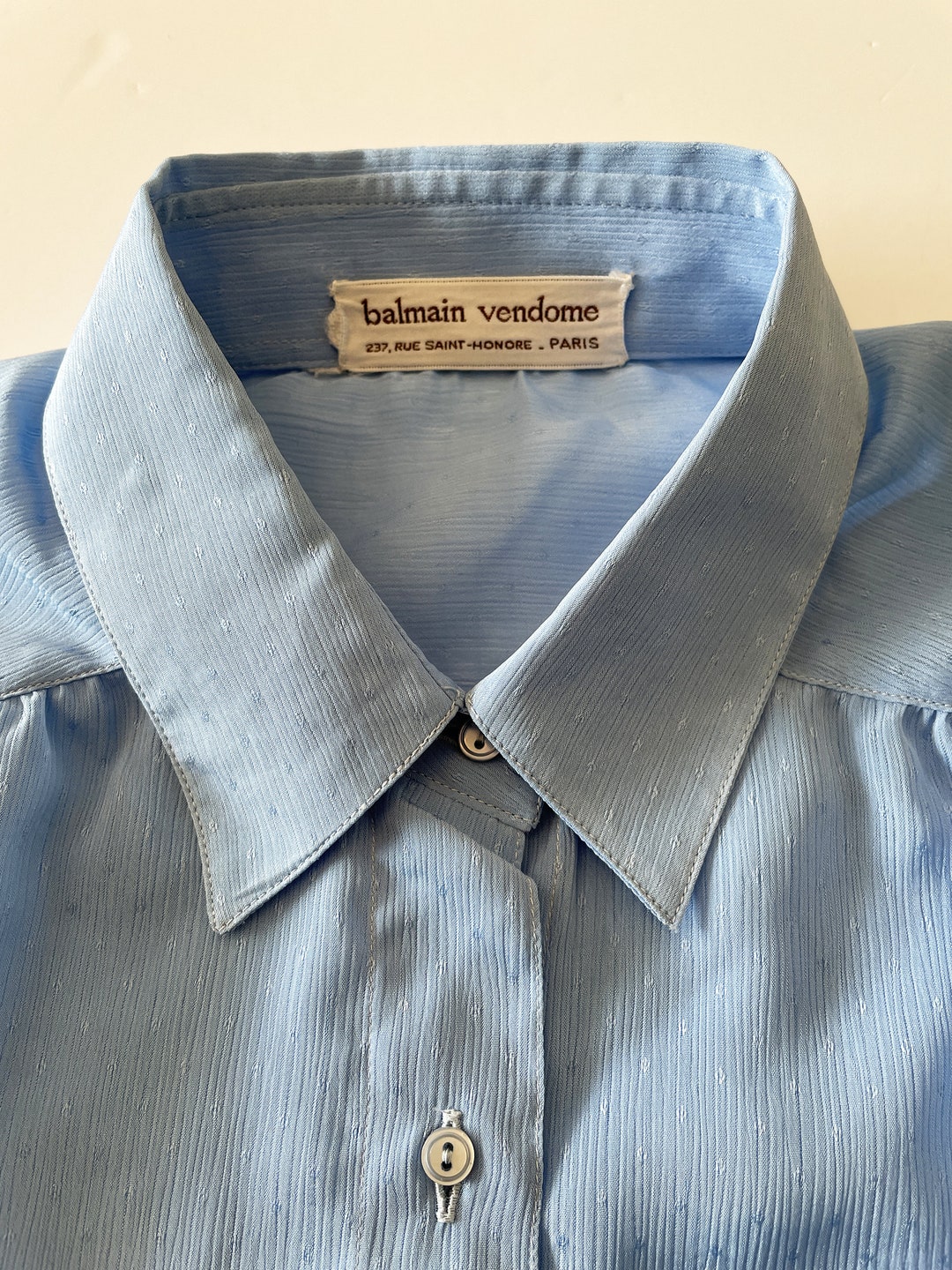Chemise Balmain Gris taille 38 EU (tour de cou / collar) en
