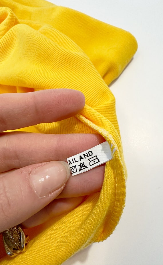 Mini jupe vintage jaune Calvin Klein Jeans, jupe … - image 3