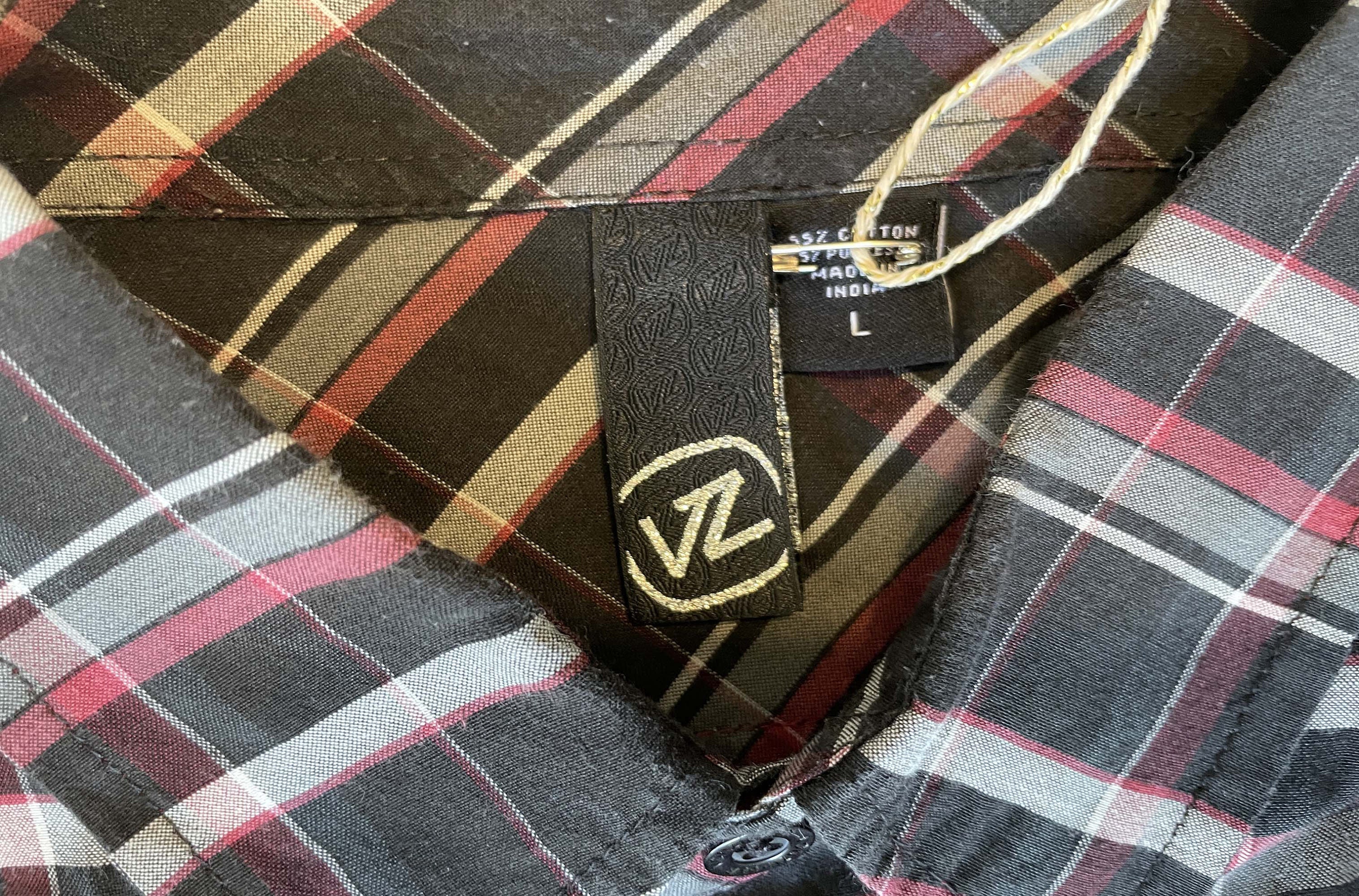 Vintage Y2K Plaid Shirt, Men's Short Sleeve Shirt Size L - Etsy