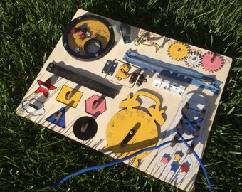 sensory board for child with autism