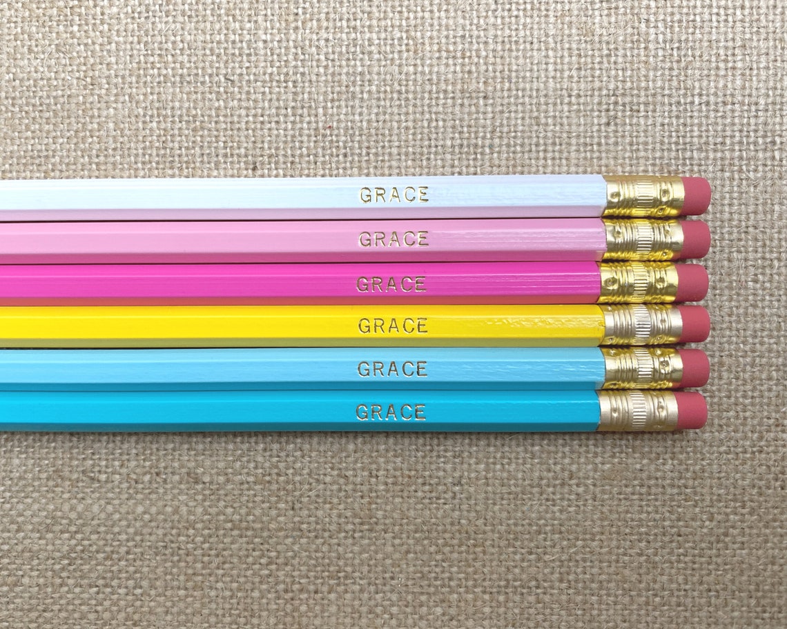 Personalized Pencils For Kids Back To School Supplies Custom Etsy