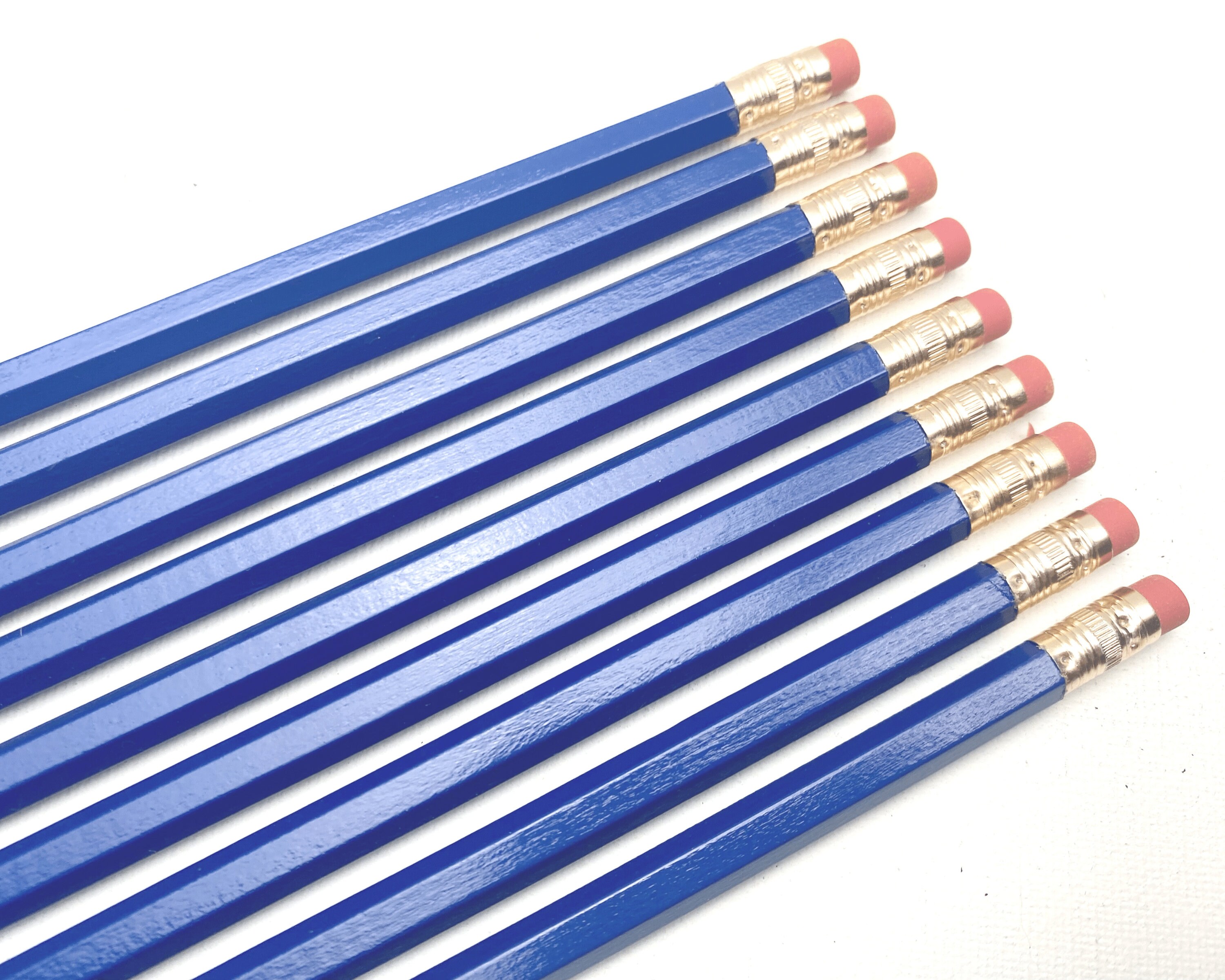 ROYAL BLUE Personalized Pencils Custom Pencils Embossed Etsy