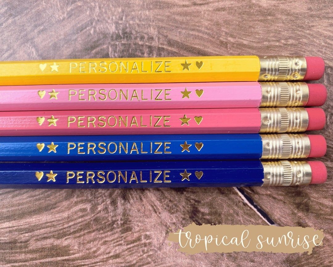 Personalized Pencils Aesthetic Stationery Custom Pencils Etsy