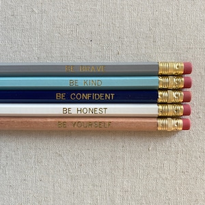 Motivational Pencil Set, Inspirational Pencils, Student Gifts, Back to School Gift, Christmas Gift, Stocking Stuffer, Encouragement Gift