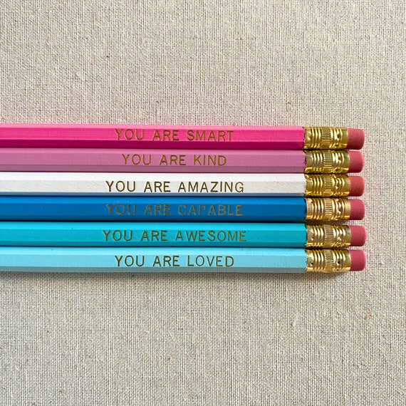 10pcs/set Affirmation Pencils, Inspirational Pencils, Inspirational Pencils  For Students, Inspirational Pencils Motivational Sayings Pencils, Funny Pe