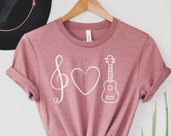 Ukulele Shirt, Music Gift, Cute Ukulele Shirt, Musician Shirt, Ukulele Gifts, Uke, Musician Gift, Music Shirt, Unisex Fit