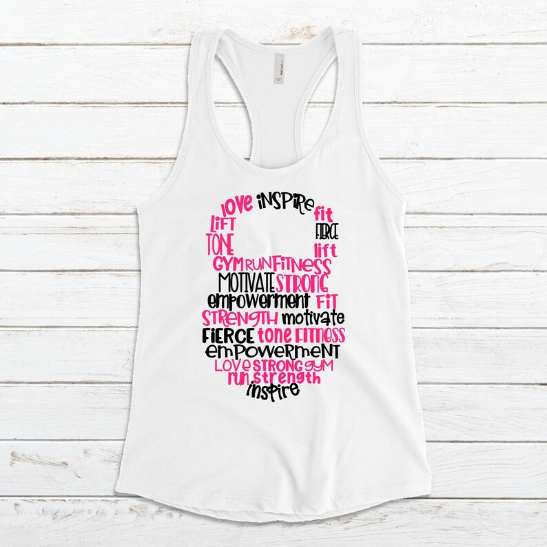 Womens Workout Tank Motivational Dumbell Exercise Shirt Workout Motivation Weight Lifting