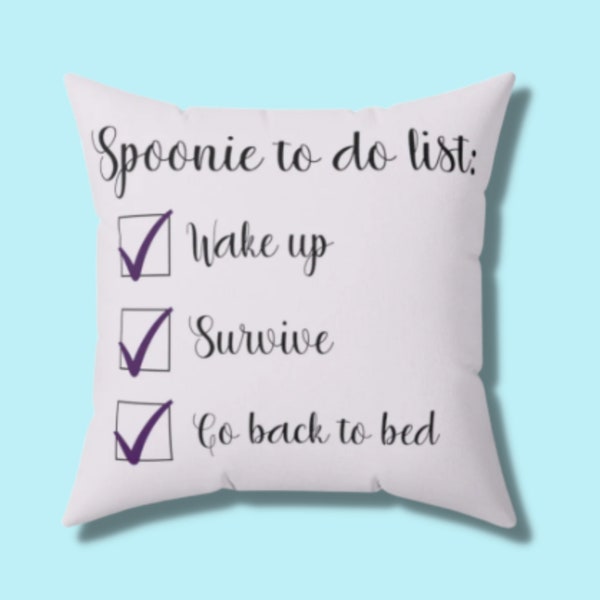 Funny Spoonie Pillow Etsy