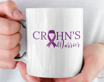 Crohns Warrior Mug, Crohns Disease, Crohns Awareness, Crohns Disease Mug, Chronic Illness Mug, IBD Awareness, Crohns & Colitis