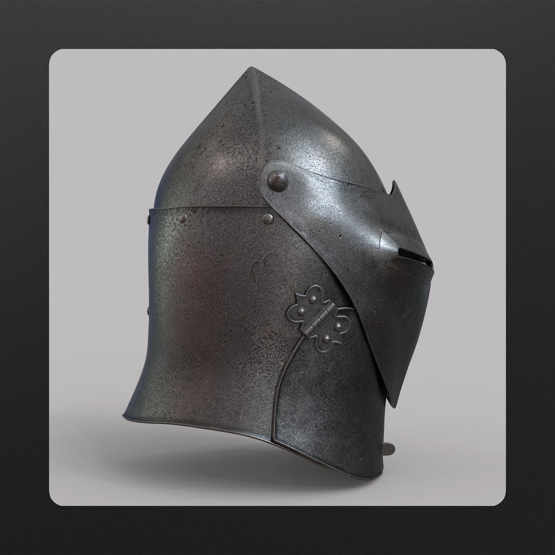 The Great Visored War Helmet Aluminium Wall Art Etsy