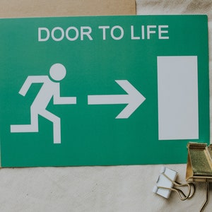Postkarte "DOOR TO LIFE"