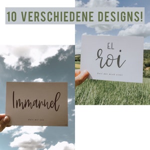 Postkarten "Die Namen Gottes"
