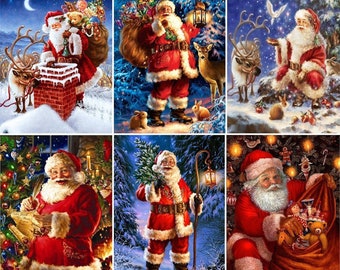 5D DIY Diamond Embroidery Santa Claus Cross Stitch Kits Art Gift for Adults 12x 16 inches(06) Santa Diamond Painting Christmas Gift 5D DIY Diamond Embroidery Santa Claus Cross Stitch Kits Art Gift for Adults 12x 16 inches(06) Santa Diamond Painting Christmas Gift
