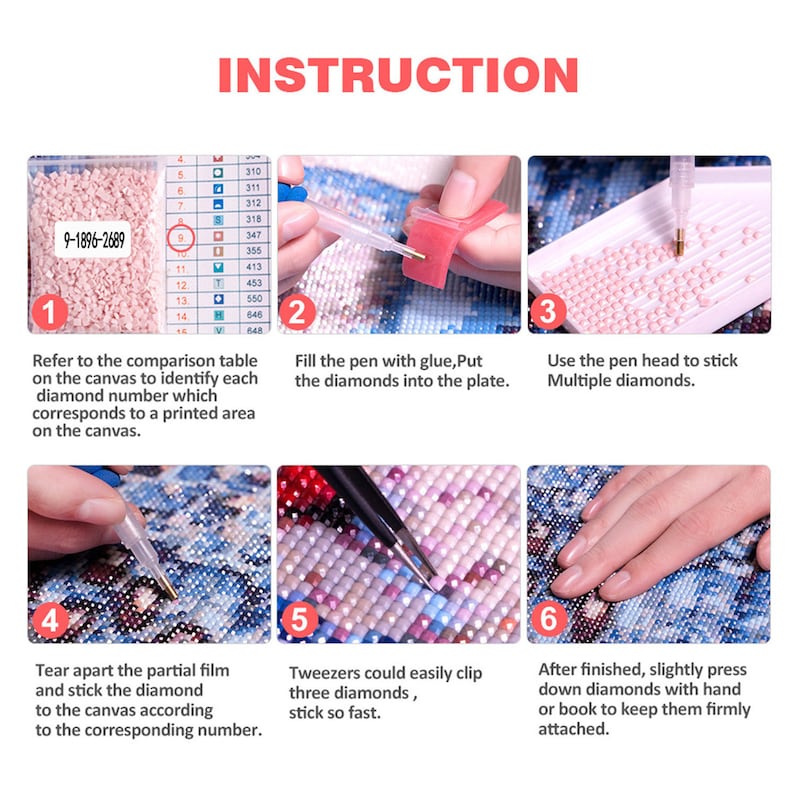 Full Diamonds 5D DIY Diamond Painting Frozen Embroidery Set Cross Stitch Crafts Family Mural