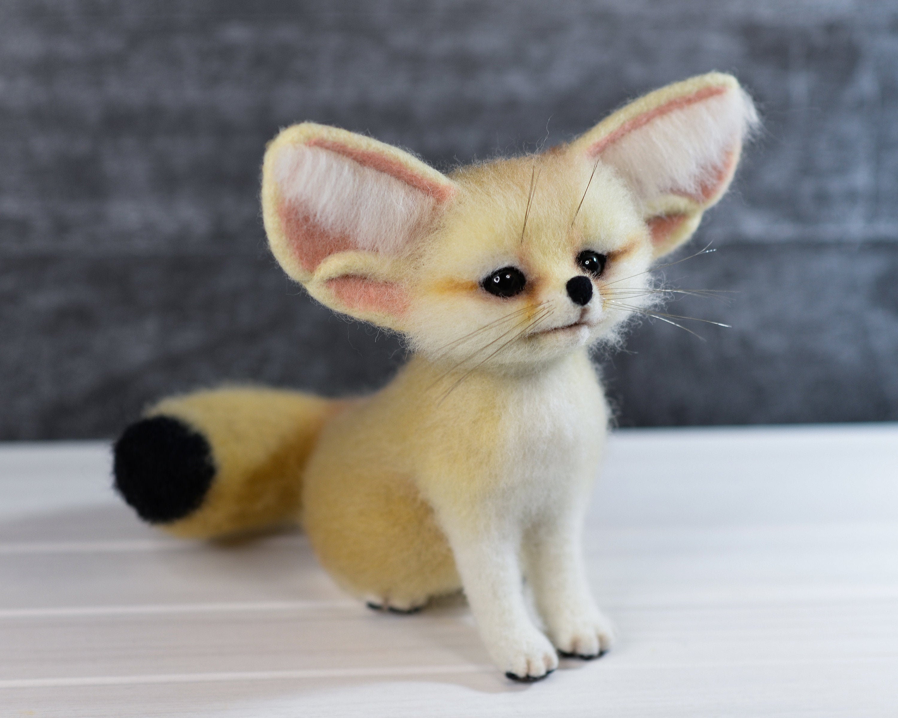 Fennec fox Fennec fox toy Desert animals Fox lover gift Etsy