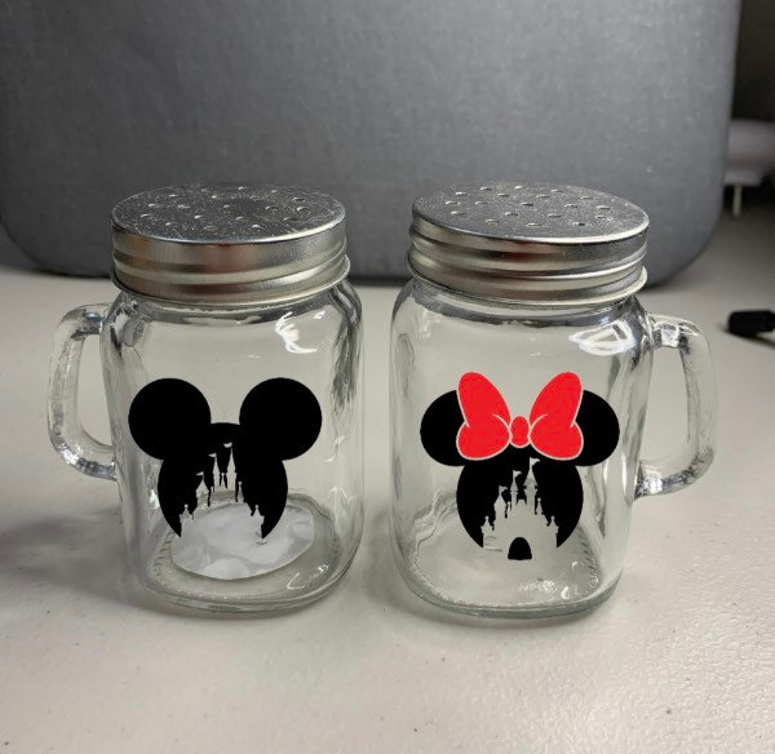 Disney Inspired Salt & Pepper Shakers Etsy