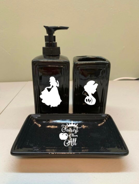 Disney Inspired Snow White Bathroom Accessories Soap Etsy