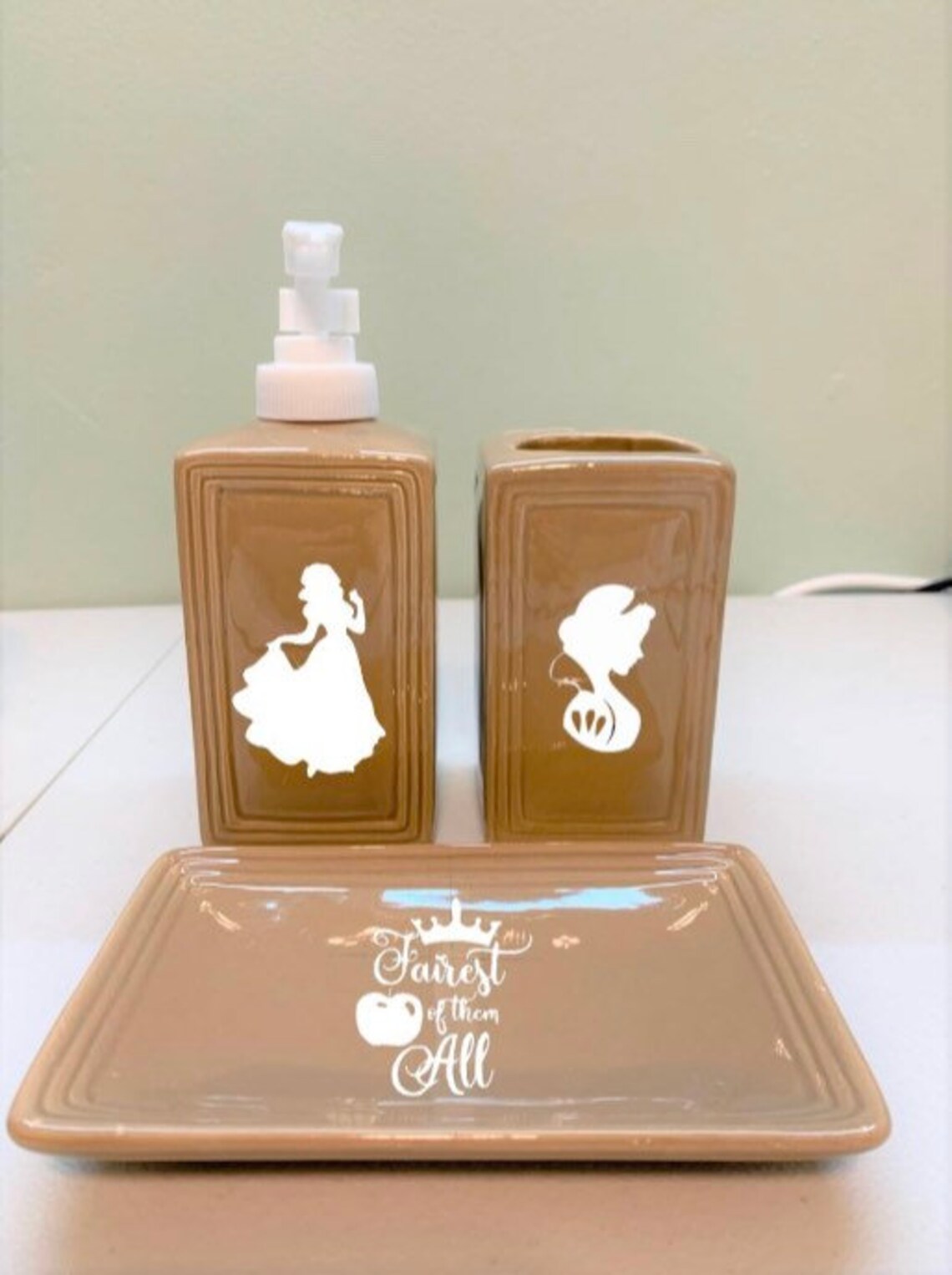 Disney Inspired Snow White Bathroom Accessories Soap Etsy