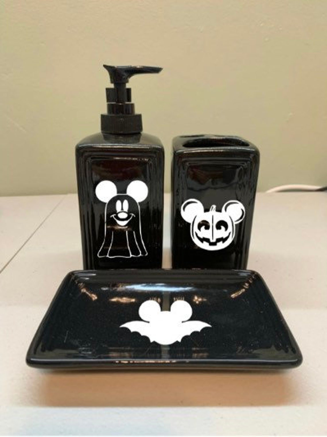 Mickey Mouse Halloween Bathroom Accessories Soap Dispenser | Etsy