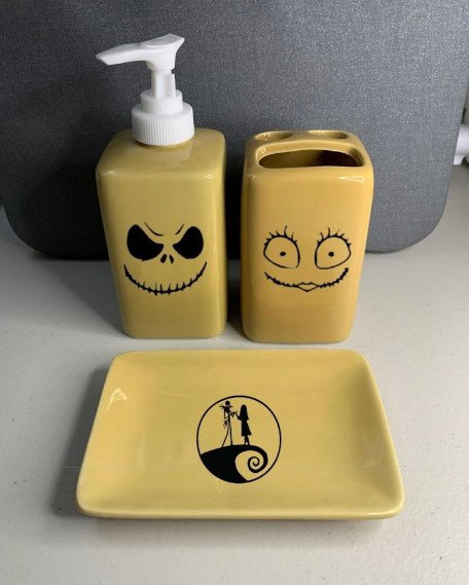 Nightmare Before Christmas Jack and Sally Inspired Bathroom Etsy