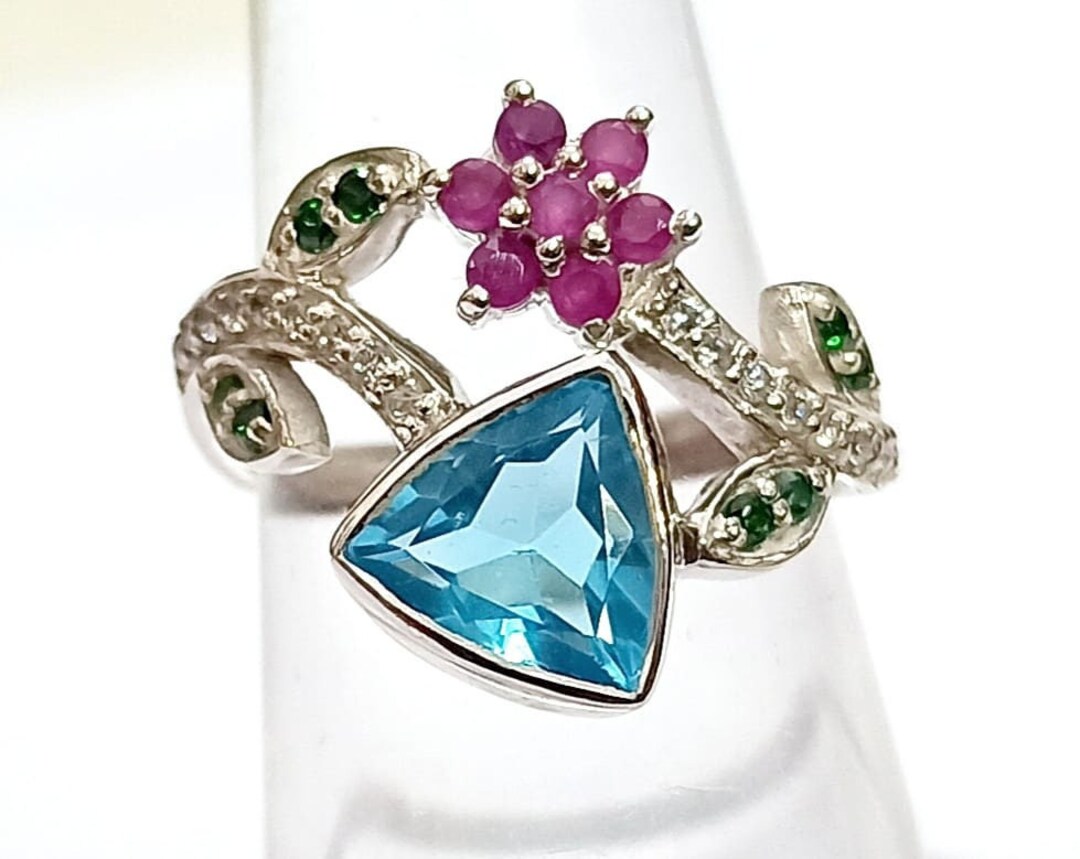Art Deco Men Ring, Triangle Ring, Men Triangle Ring, Signet