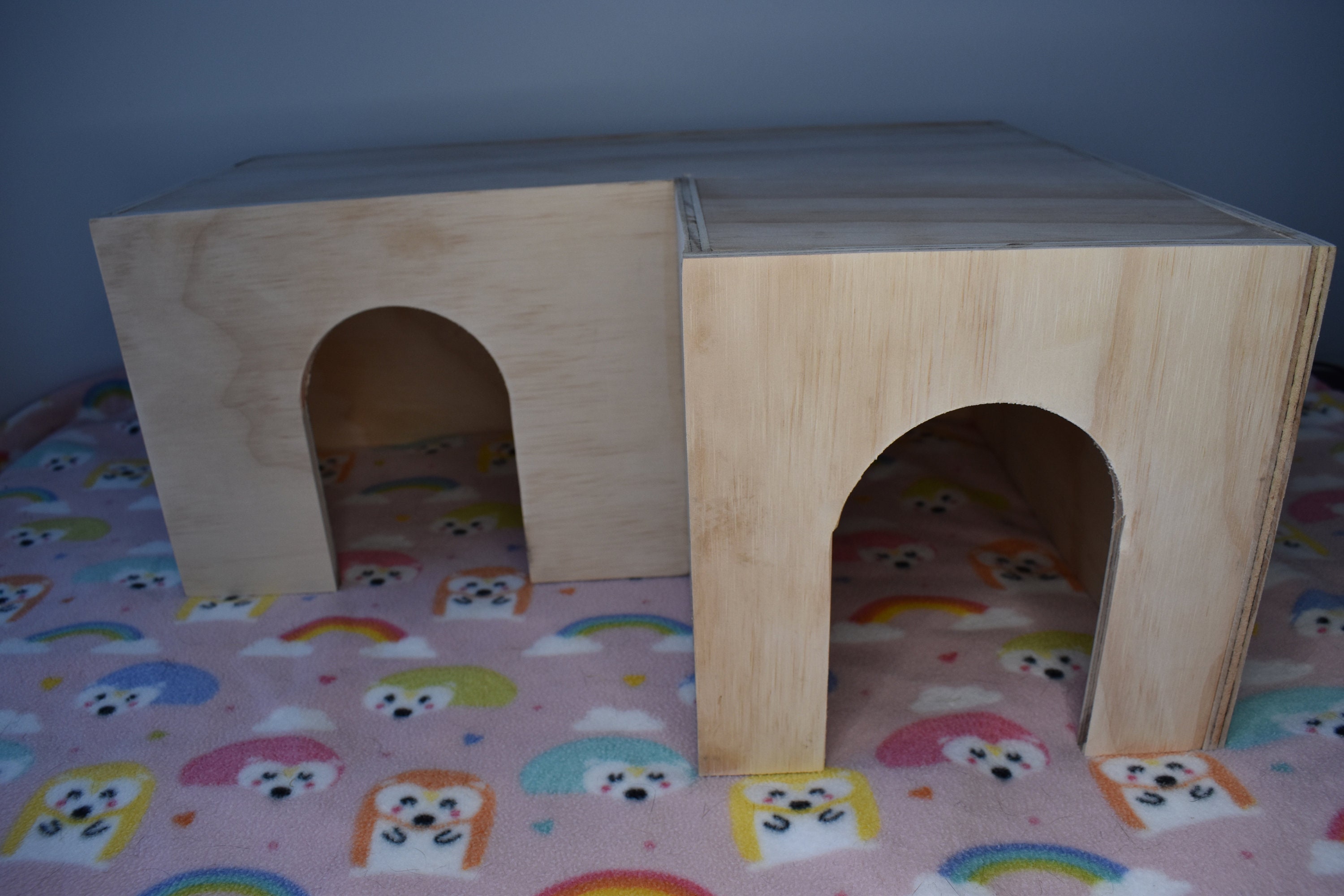 Double Entry Corner Guinea Pig Hide House Etsy