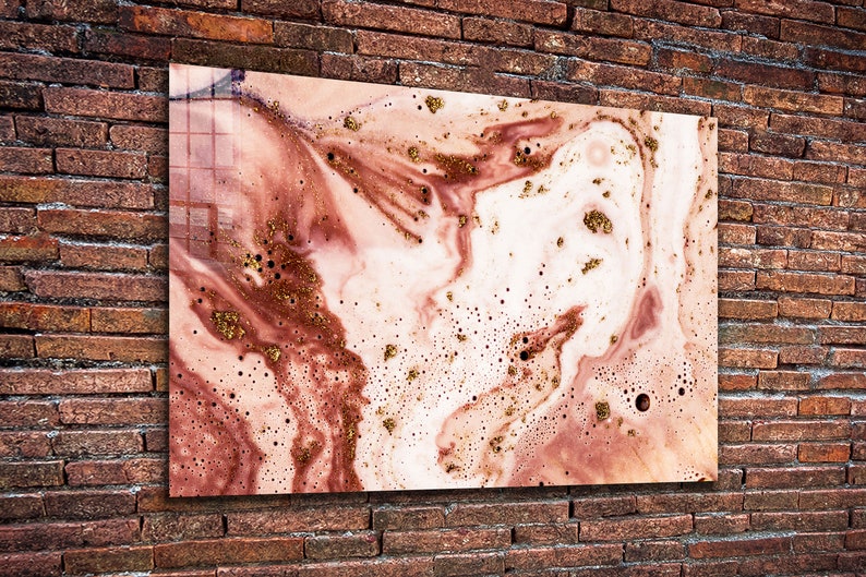 Abstract Tempered Glass Printing Wall Art , Extra Large Wall Art, Christmas Gift Art , Mega Glass Wall Decor