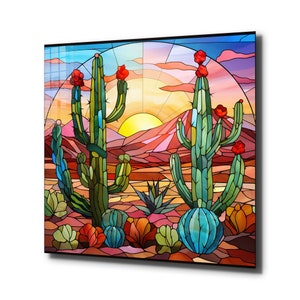 Tempered Glass Wall Art / Stained Wall Art / Flower Wall Decor / Glass Printing / Large Wall Art / Stained Window Decor  /Christmas Gift