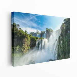 Waterfall Canvas Print: Nature Landscape Scenery, Modern Wall Art